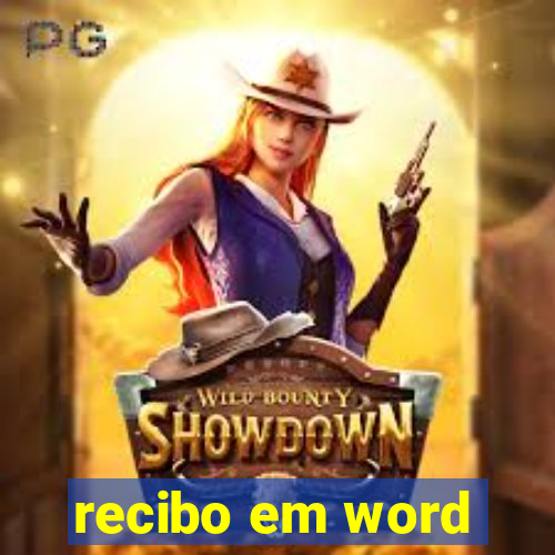 recibo em word